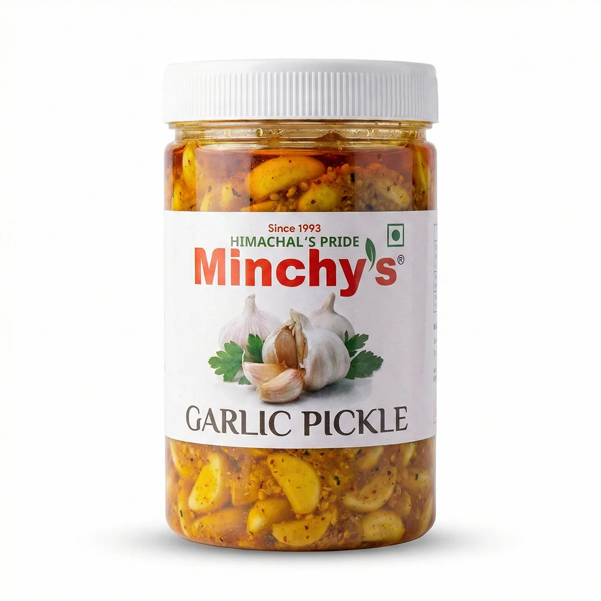 Minchy's Garlic Pickle 500g Minchy's Garlic Pickle - lahsun ka achar