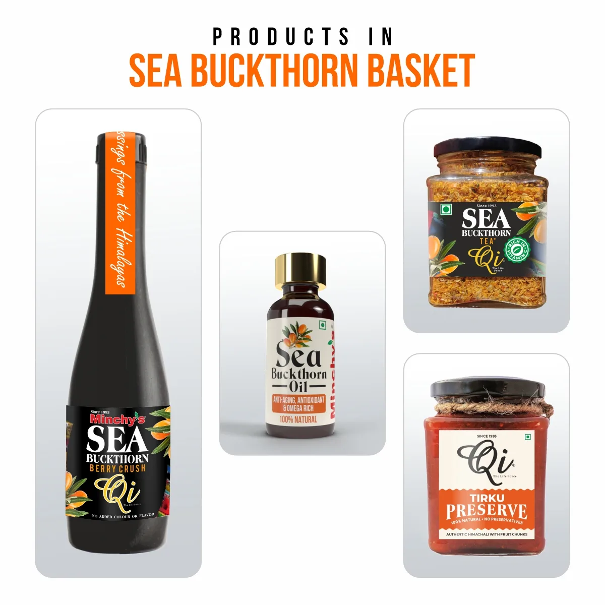 Minchy's Sea Buckthorn Basket Gift Pack