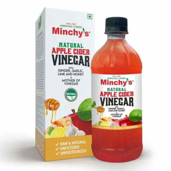 Natural Apple Cider Vinegar with Ginger, Garlic, Lime and Honey - 500 ml