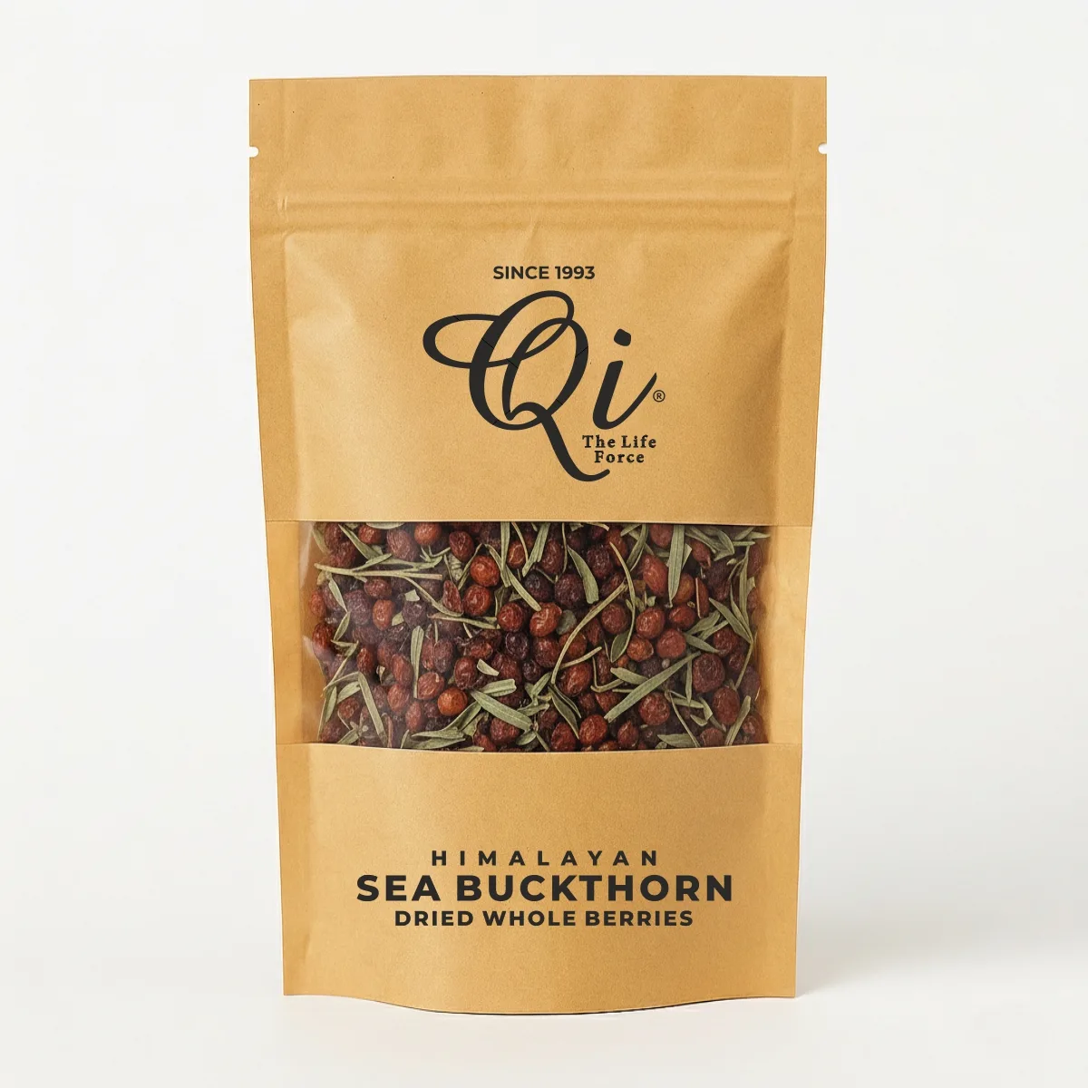 Minchy's Qi Himalayan Sea Buckthorn Dried Berries Front Minchy's Qi Himalayan Sea Buckthorn Dried Berries
