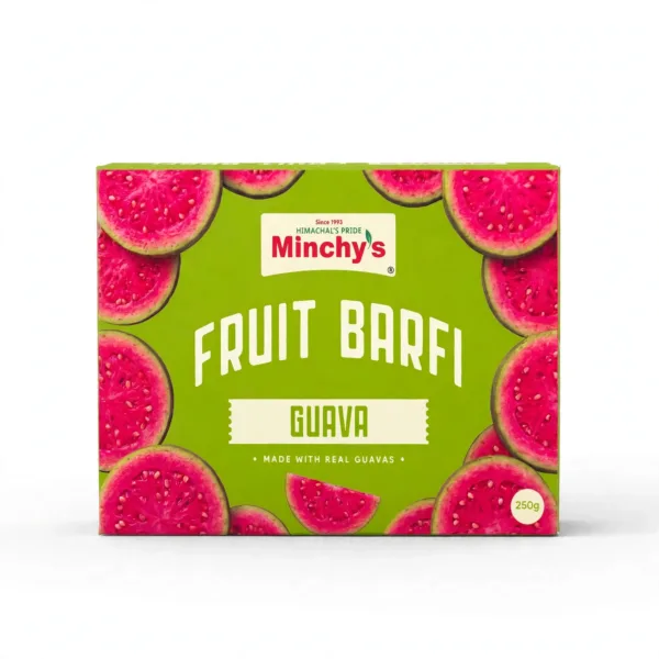 Minchy's Guava Fruit Barfi 250 g box, front view
